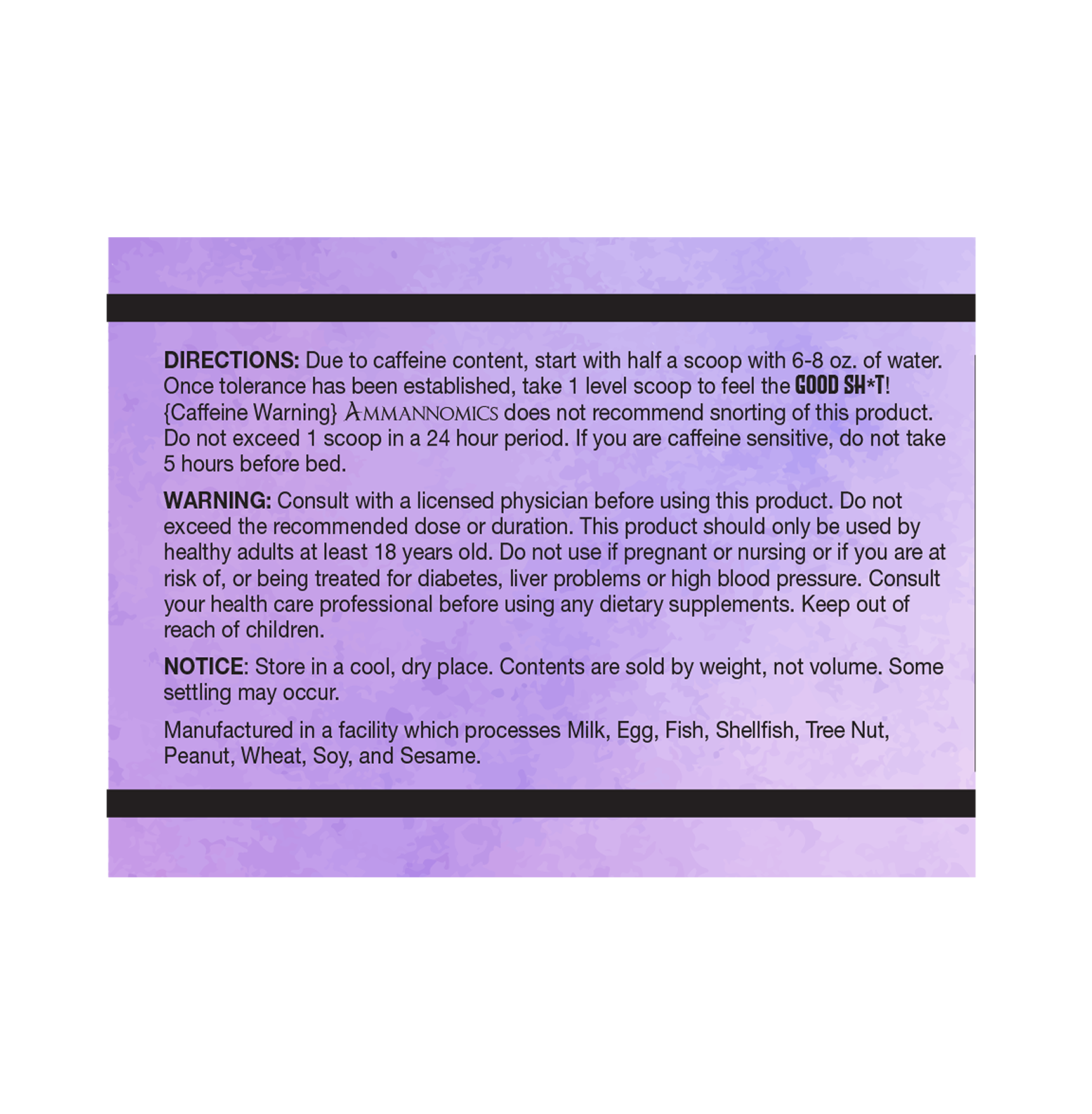 Grape Good Sht Label Ammannomics GOOD SHT